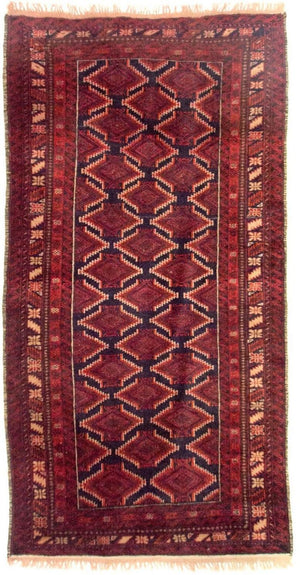 Baluch-tæppe - 197 x 100 cm - rød