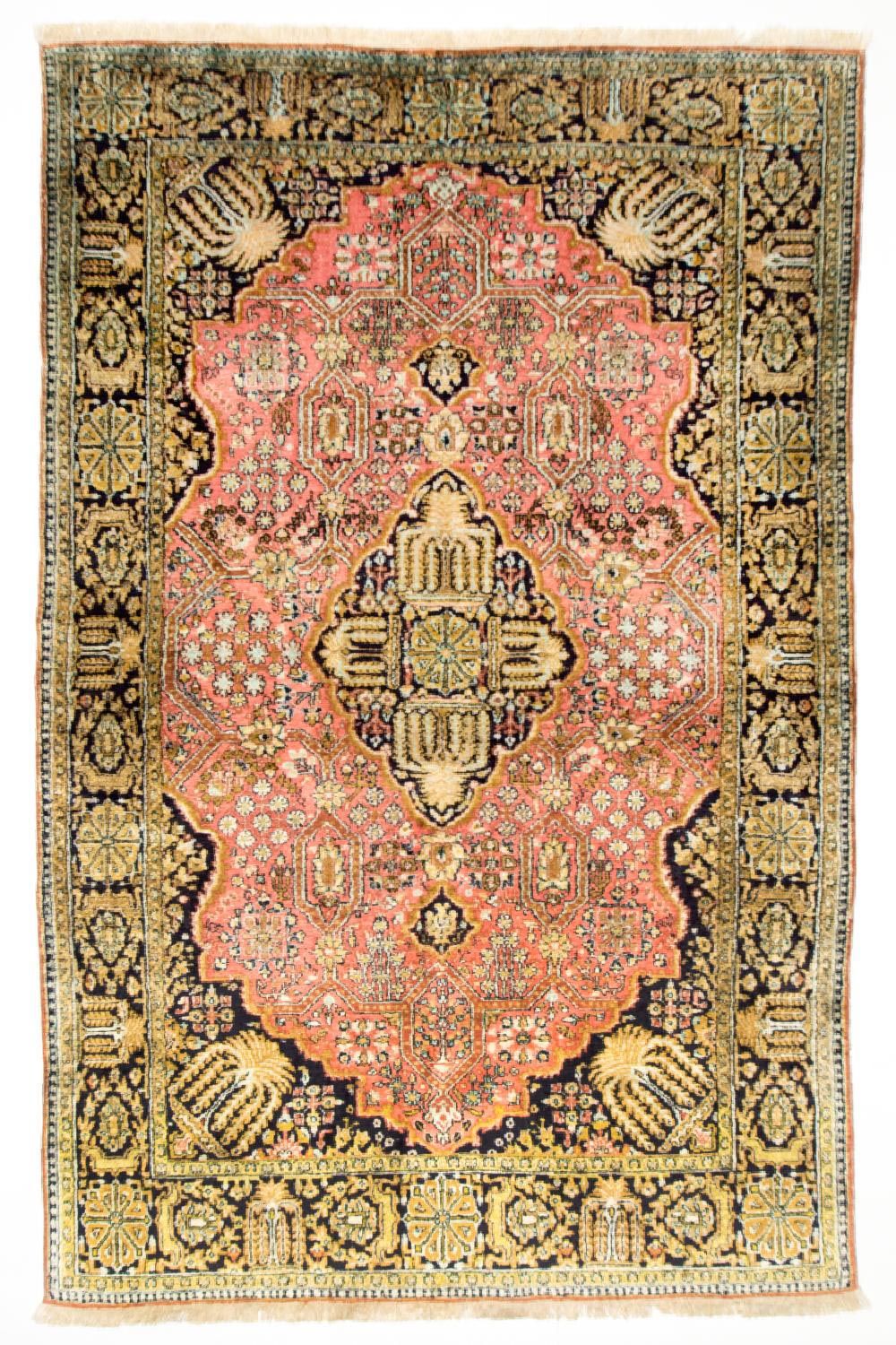 Silketæppe - Kayseri - 169 x 105 cm - pink