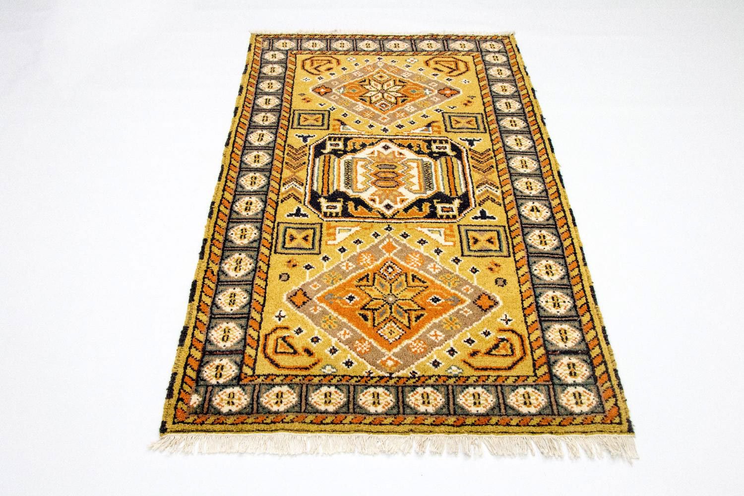 Orientalsk tæppe - 164 x 97 cm - guld