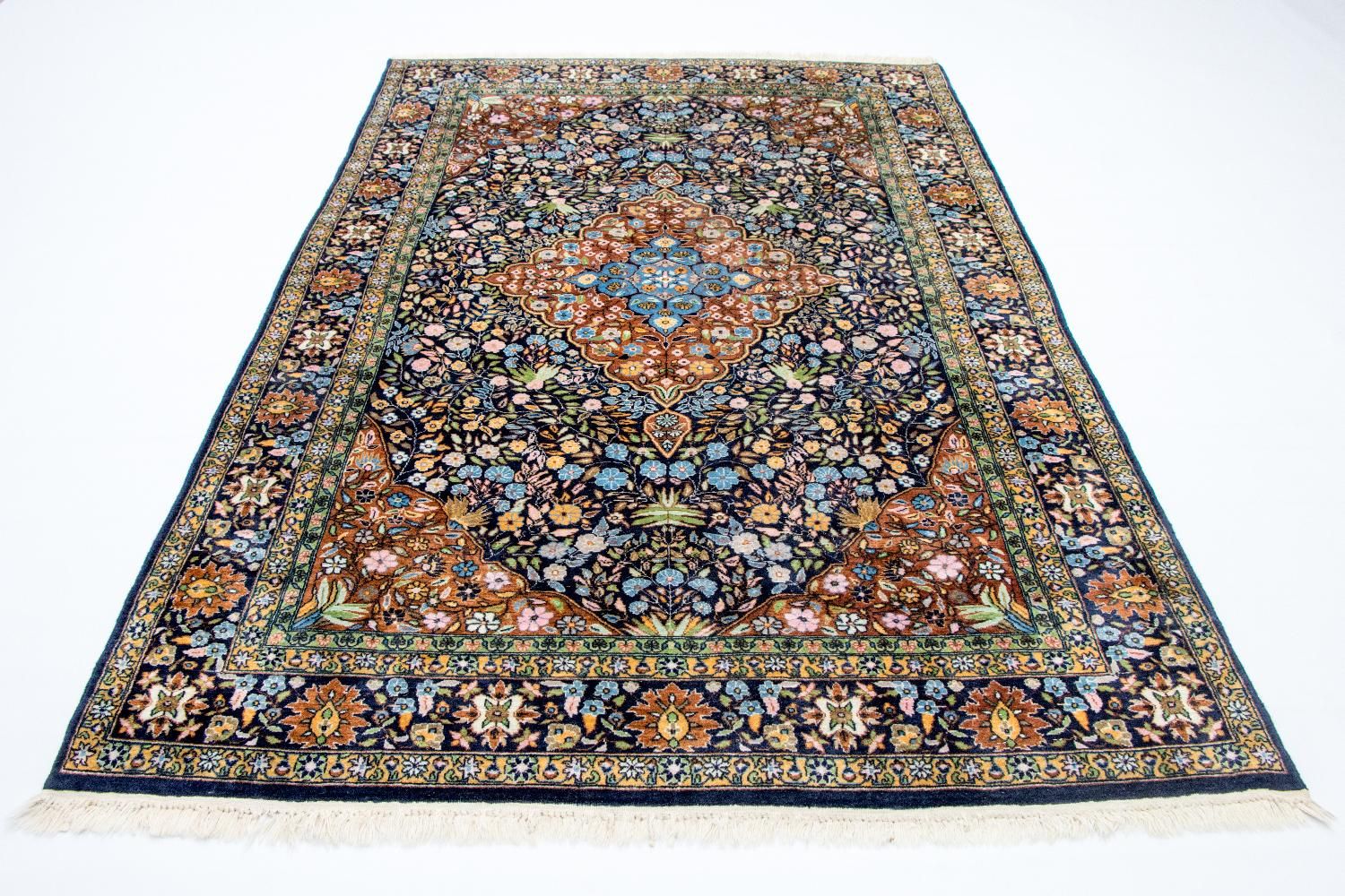Orientalsk tæppe - 226 x 140 cm - blå