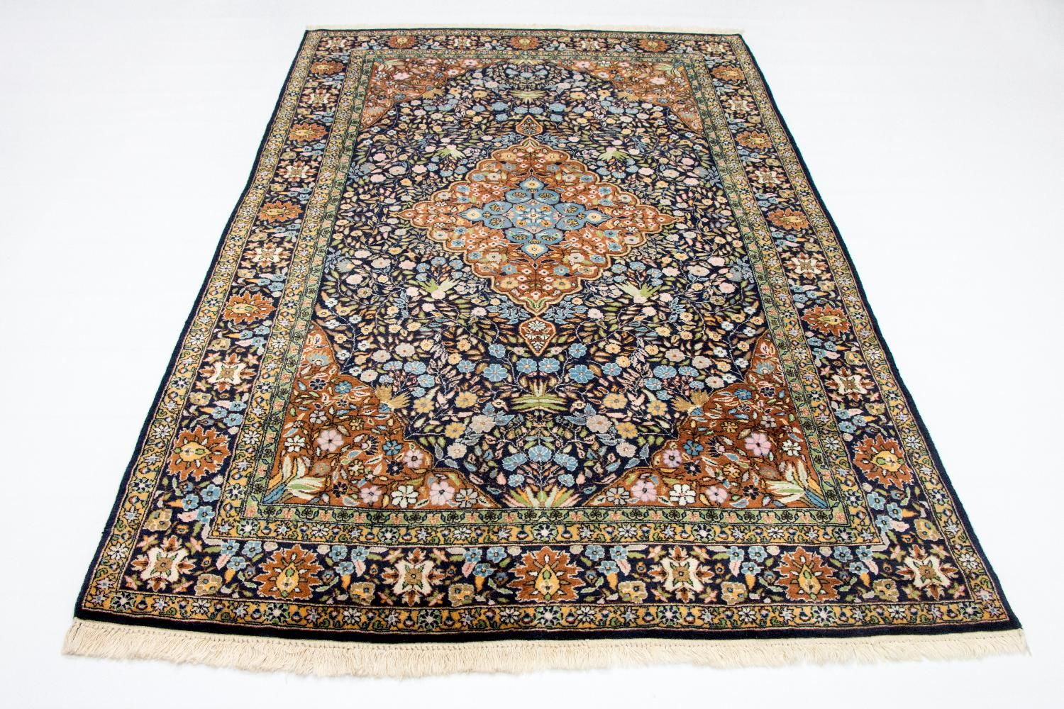 Orientalsk tæppe - 226 x 140 cm - blå
