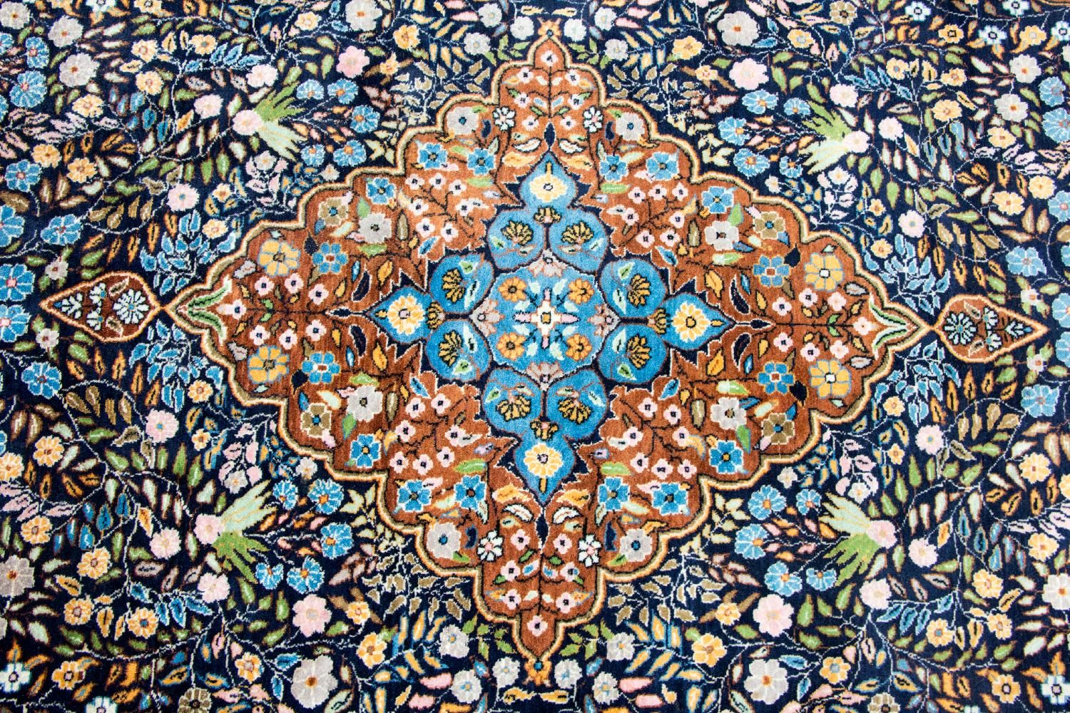Orientalsk tæppe - 226 x 140 cm - blå