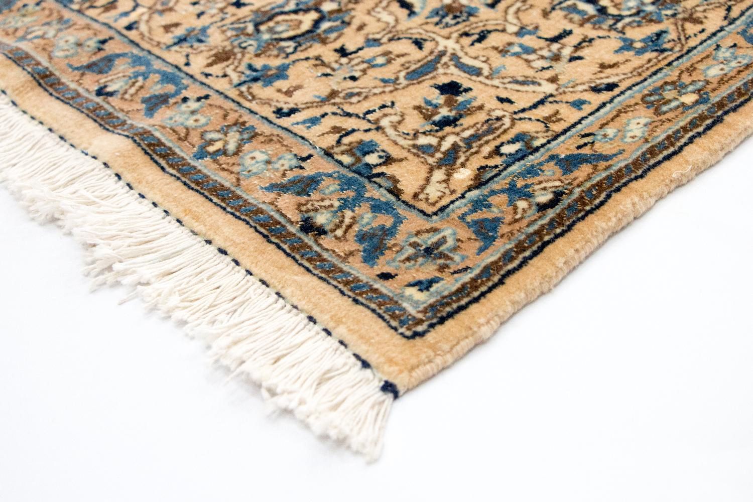 Persisk tæppe - Nain - Premium - 236 x 135 cm - mørkeblå