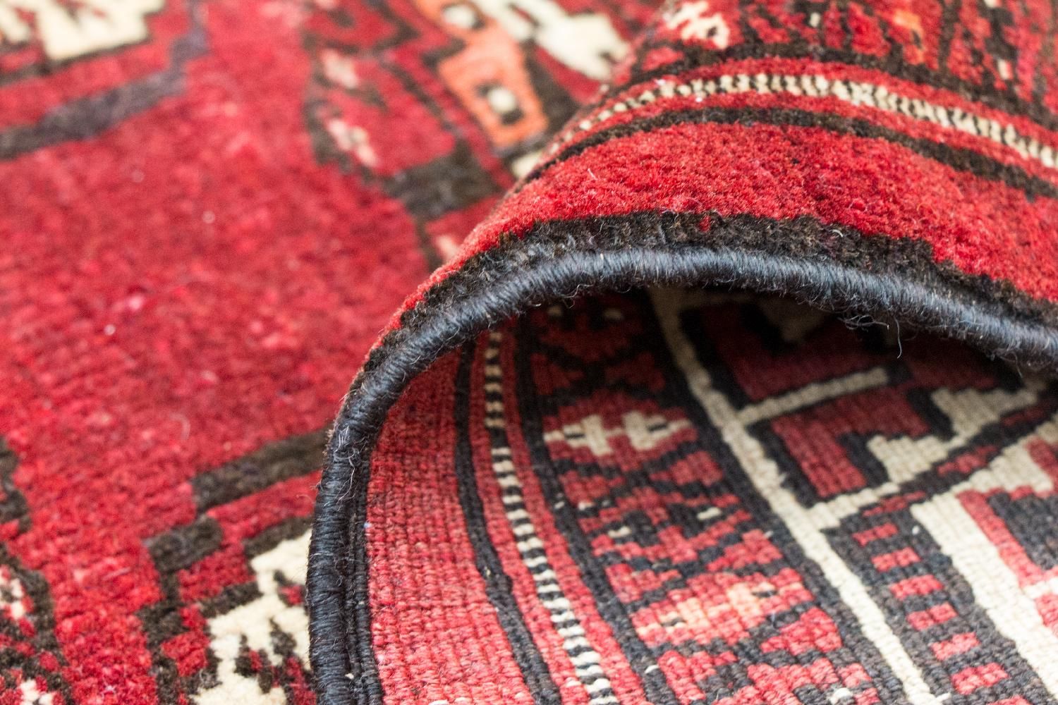 Afghansk tæppe - Bukhara - 215 x 152 cm - rød
