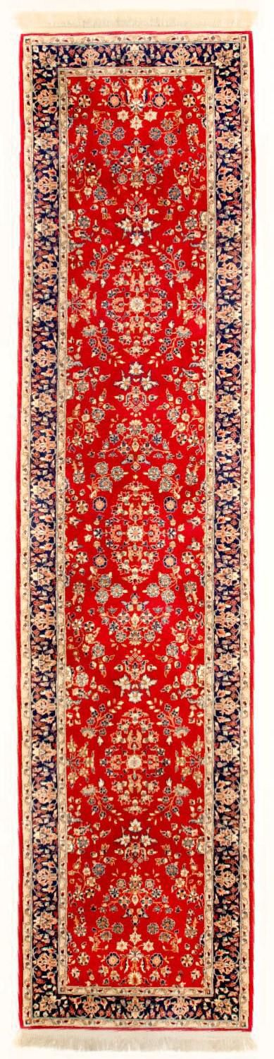 Løber Persisk tæppe - Tabriz - 336 x 78 cm - rød