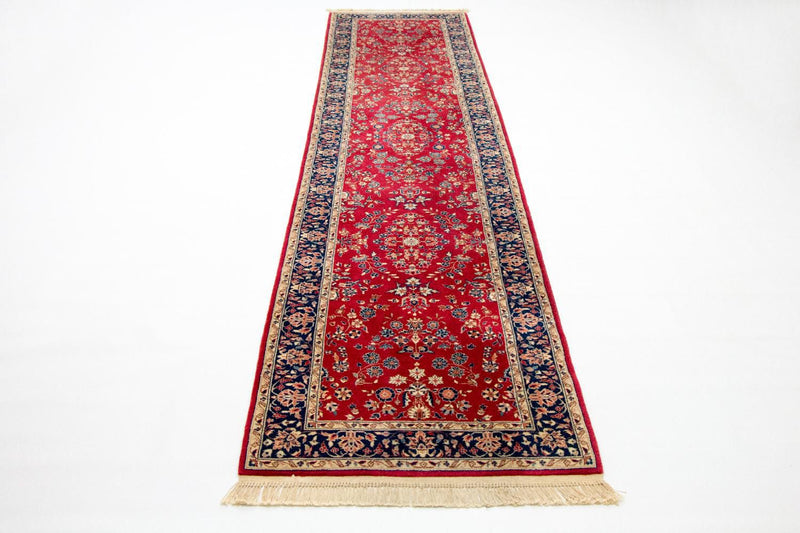 Løber Persisk tæppe - Tabriz - 336 x 78 cm - rød