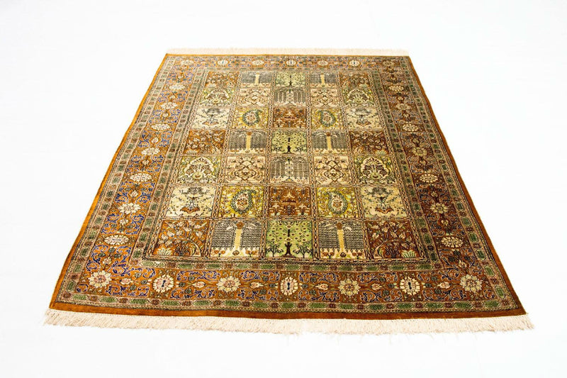 Silketæppe - Ghom Silk - Premium - 152 x 101 cm - flerfarvet