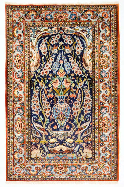 Isfahan Tæppe 106x160cm - Persisk tæppe