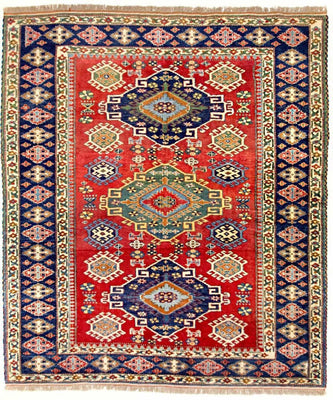 Ziegler Carpet - Kazak firkantet  - 217 x 193 cm - rød