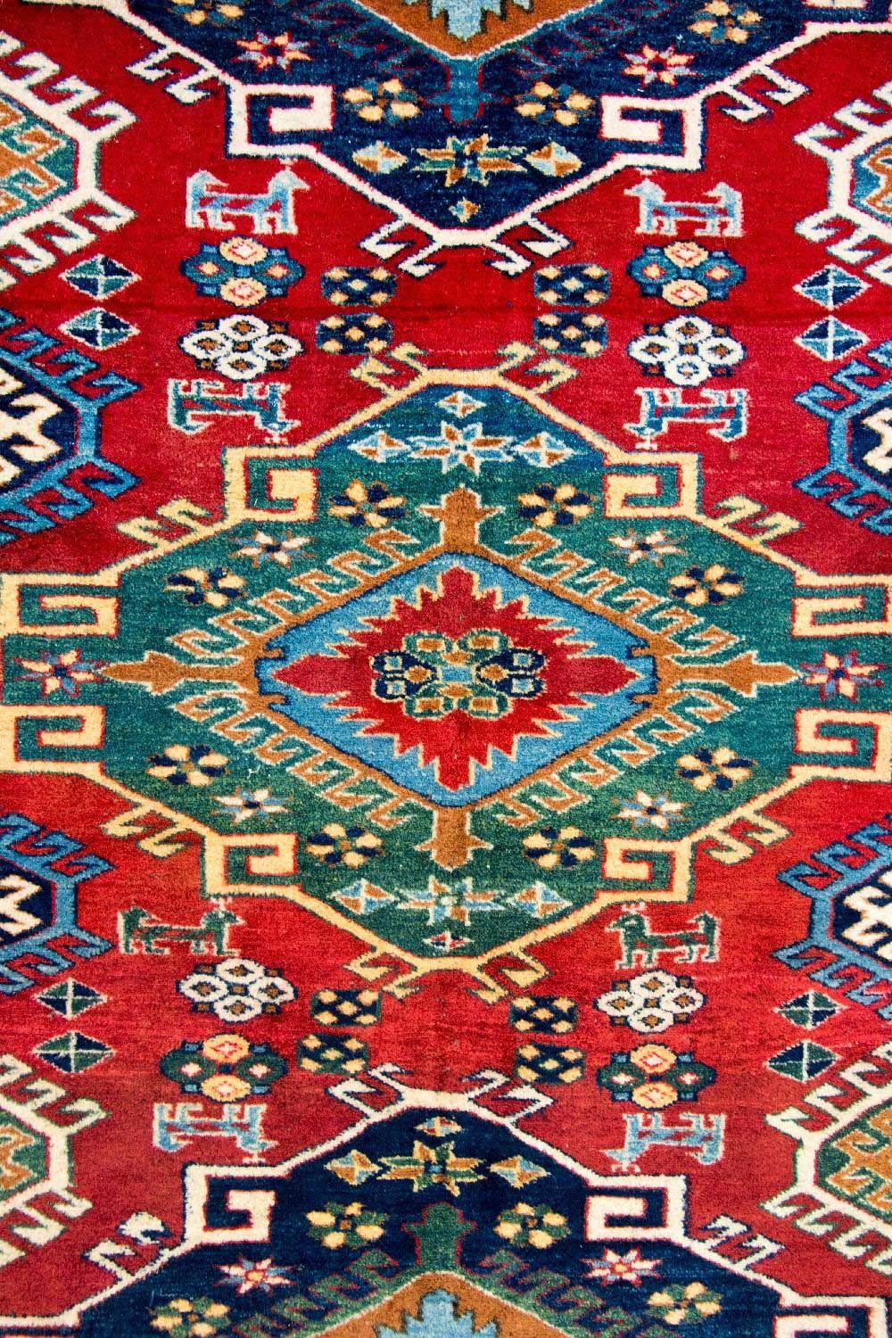 Ziegler Carpet - Kazak firkantet  - 217 x 193 cm - rød