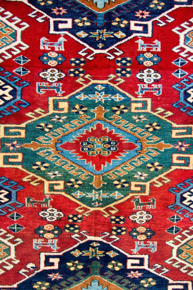 Ziegler Carpet - Kazak firkantet  - 217 x 193 cm - rød