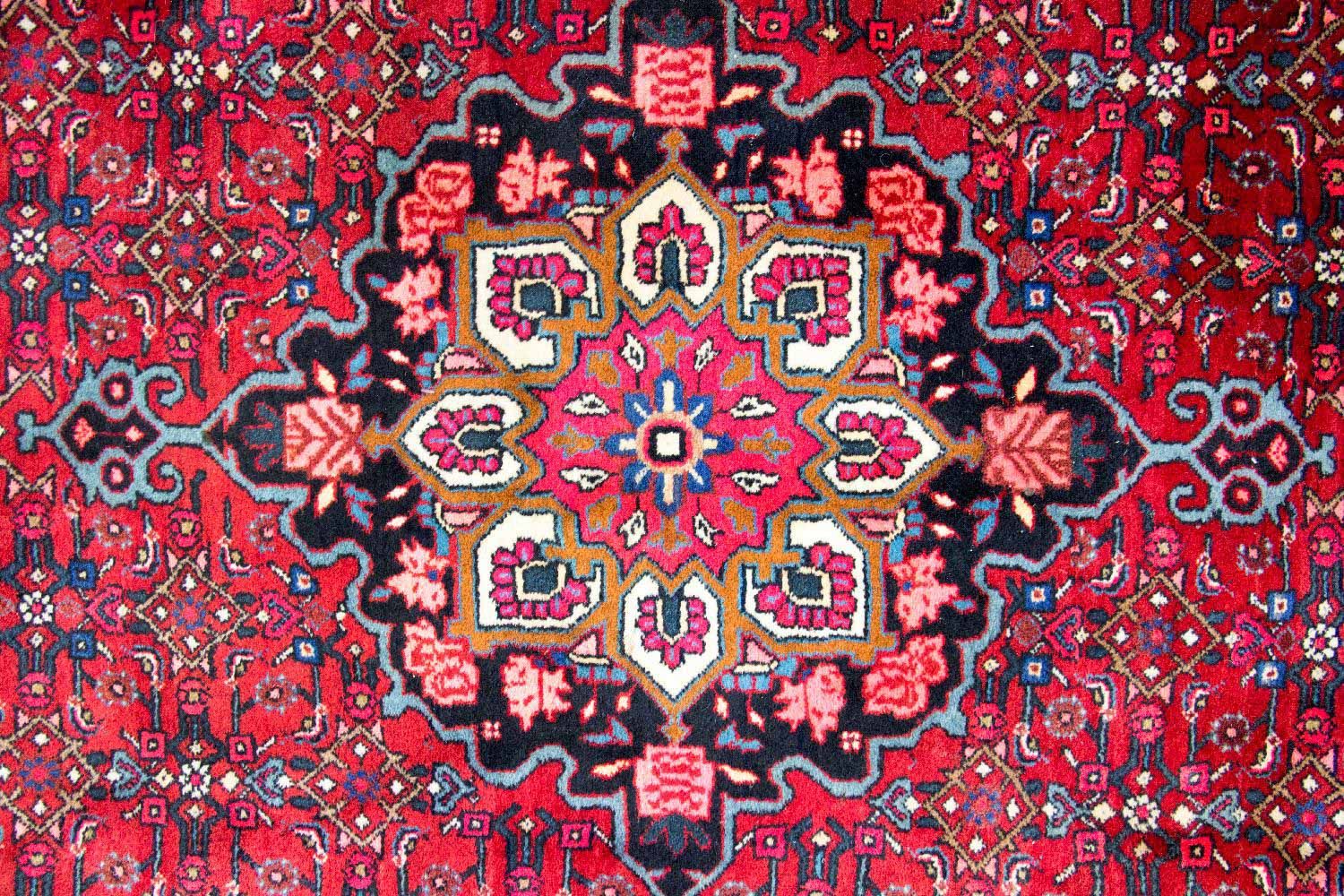 Persisk tæppe - Bijar - 314 x 220 cm - rød