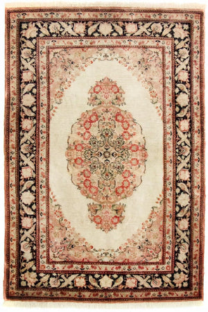Silketæppe - Ghom Silk - Premium - 120 x 70 cm - beige