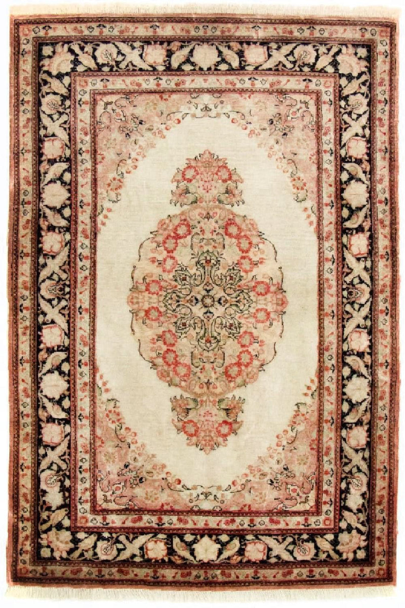 Silketæppe - Ghom Silk - Premium - 120 x 70 cm - beige