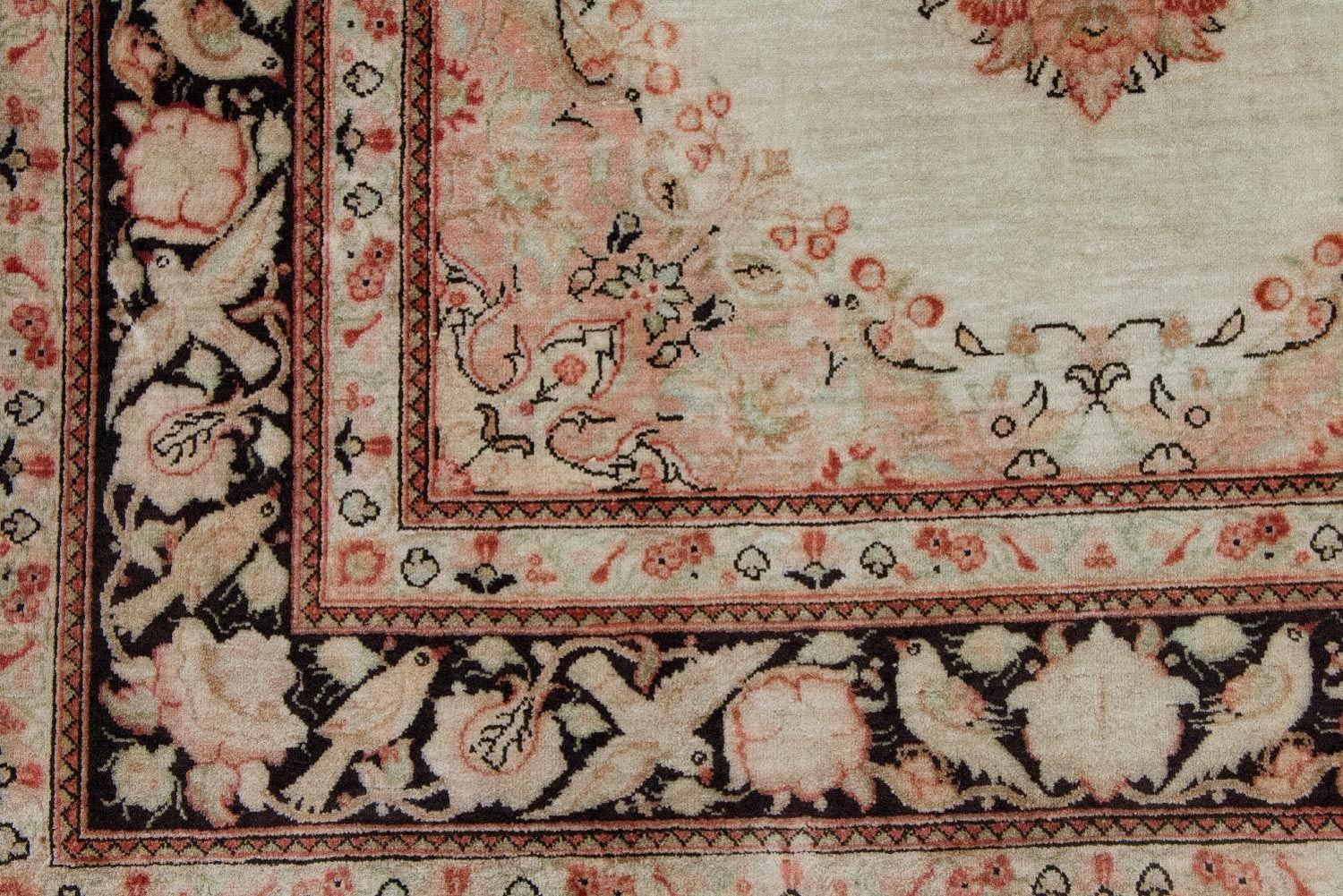 Silketæppe - Ghom Silk - Premium - 120 x 70 cm - beige
