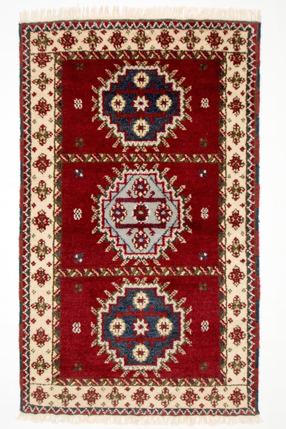 Orientalsk tæppe - 154 x 93 cm - rød