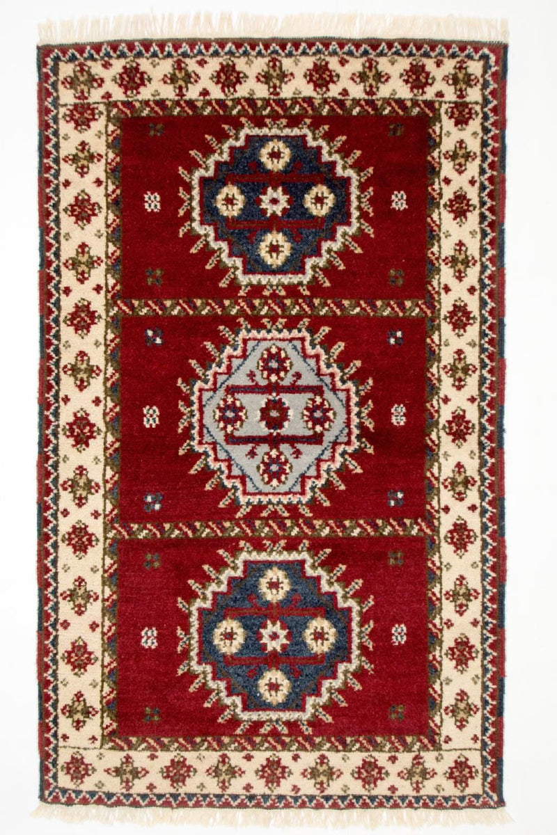 Orientalsk tæppe - 154 x 93 cm - rød