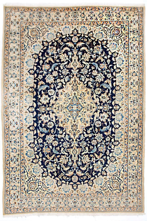 Persisk tæppe - Nain - Royal - 180 x 116 cm - mørkeblå