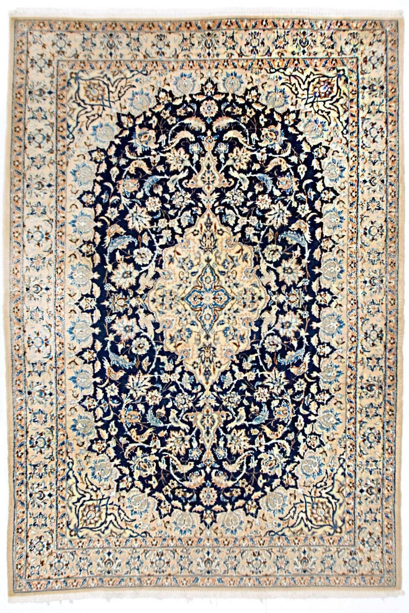 Persisk tæppe - Nain - Royal - 180 x 116 cm - mørkeblå