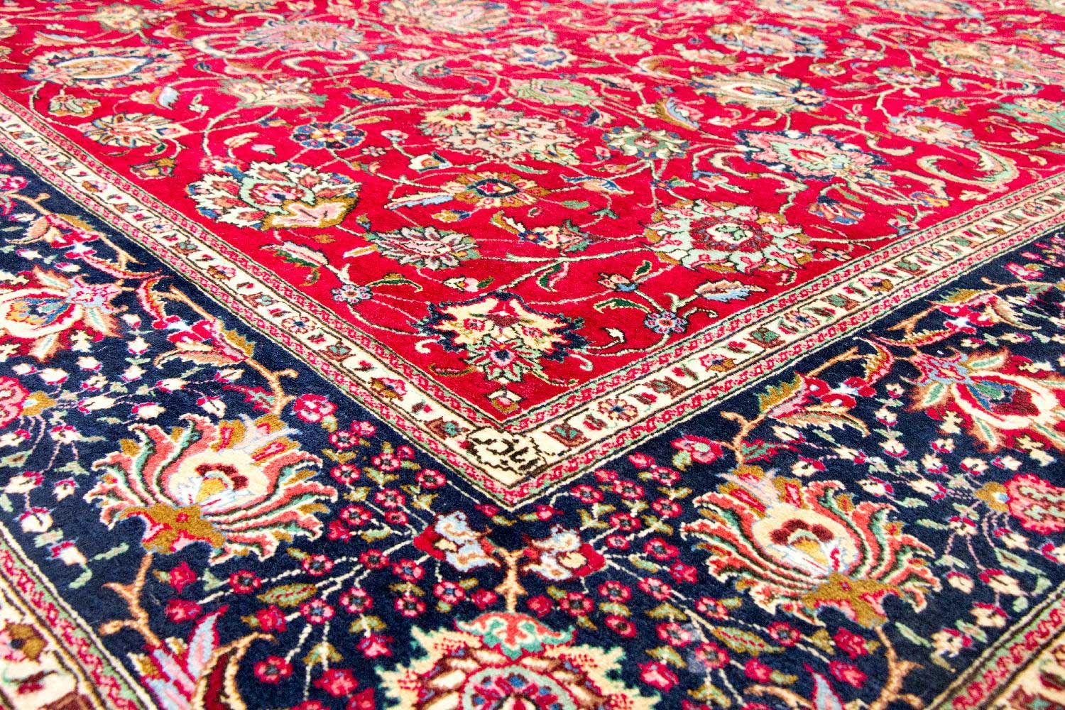 Persisk tæppe - Tabriz - 381 x 305 cm - rød