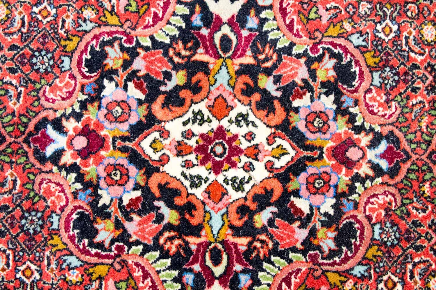 Løber Persisk tæppe - Bijar - Royal - 397 x 89 cm - rød