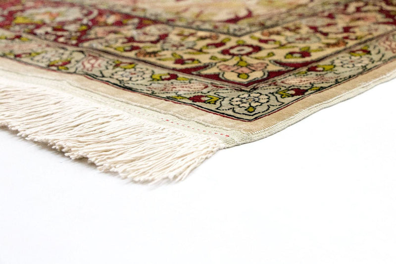 Silketæppe - Hereke Silk - Premium - 150 x 92 cm - beige