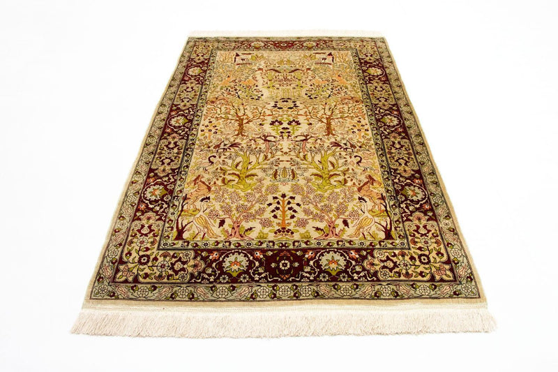 Silketæppe - Hereke Silk - Premium - 150 x 92 cm - beige