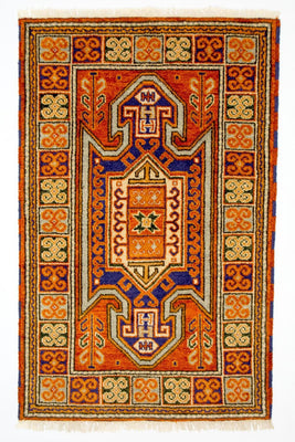 Orientalsk tæppe - 151 x 95 cm - orange