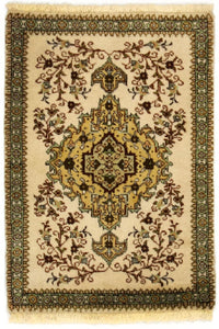 Persisk tæppe - Tabriz - 87 x 62 cm - beige