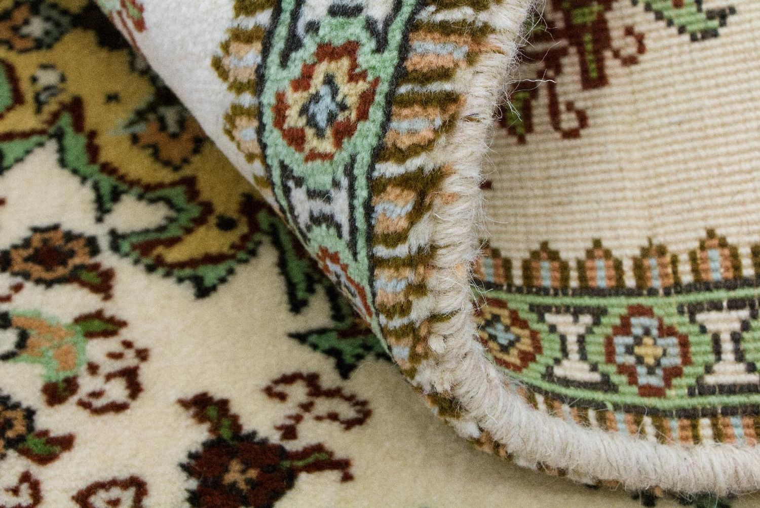 Persisk tæppe - Tabriz - 87 x 62 cm - beige