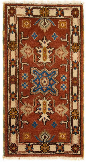 Orientalsk tæppe - 120 x 64 cm - rust