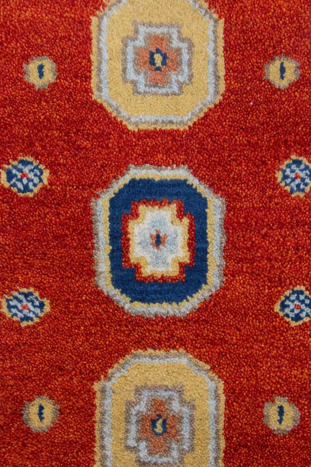 Orientalsk tæppe - 125 x 64 cm - rød