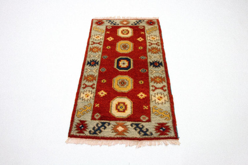 Orientalsk tæppe - 125 x 64 cm - rød
