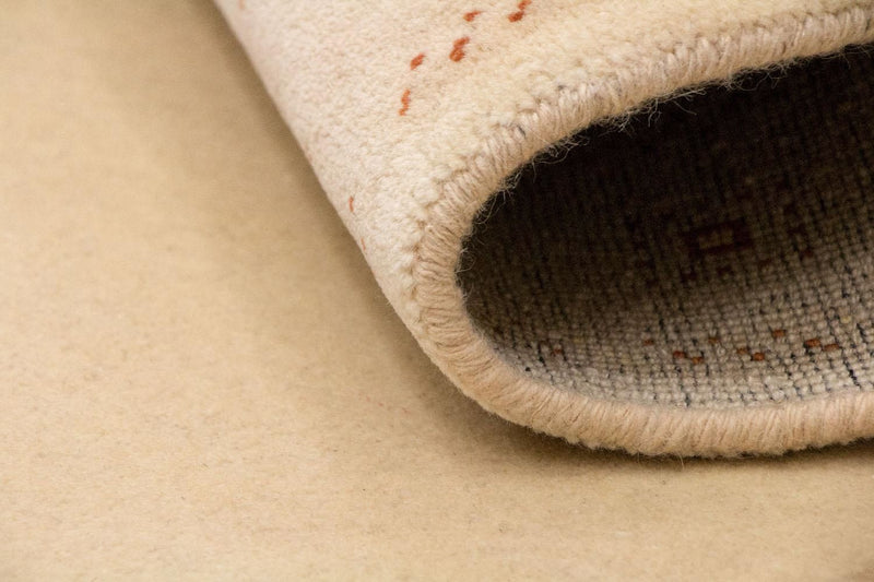 Gabbeh Tæppe - Loribaft Persisk - 183 x 119 cm - beige