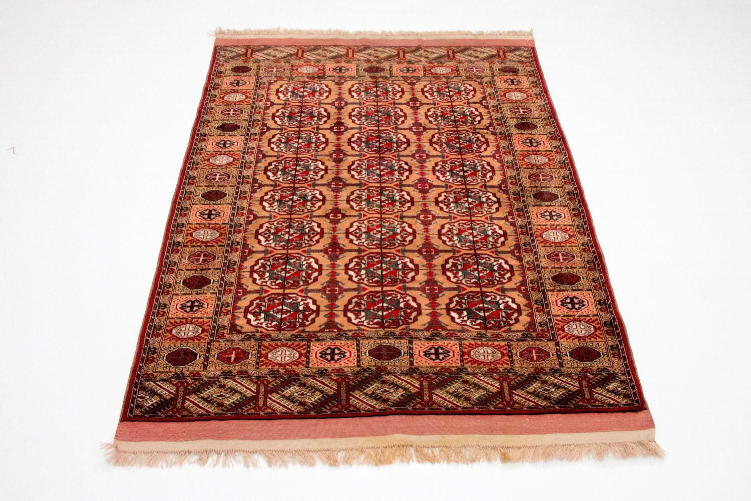 Afghansk tæppe - Bukhara - 156 x 122 cm - laks