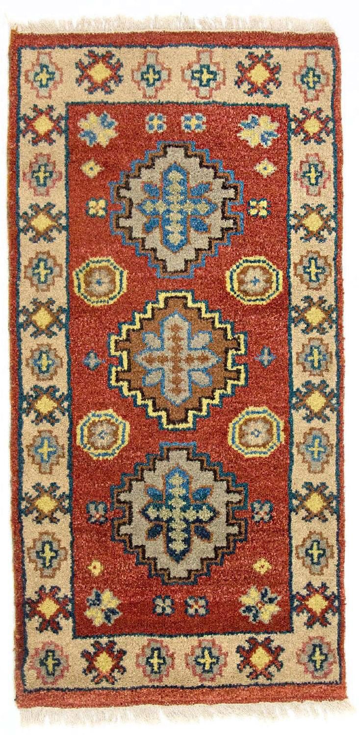 Orientalsk tæppe - 124 x 63 cm - rød