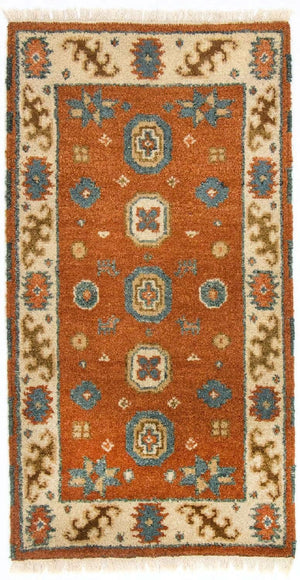 Orientalsk tæppe - 119 x 63 cm - orange