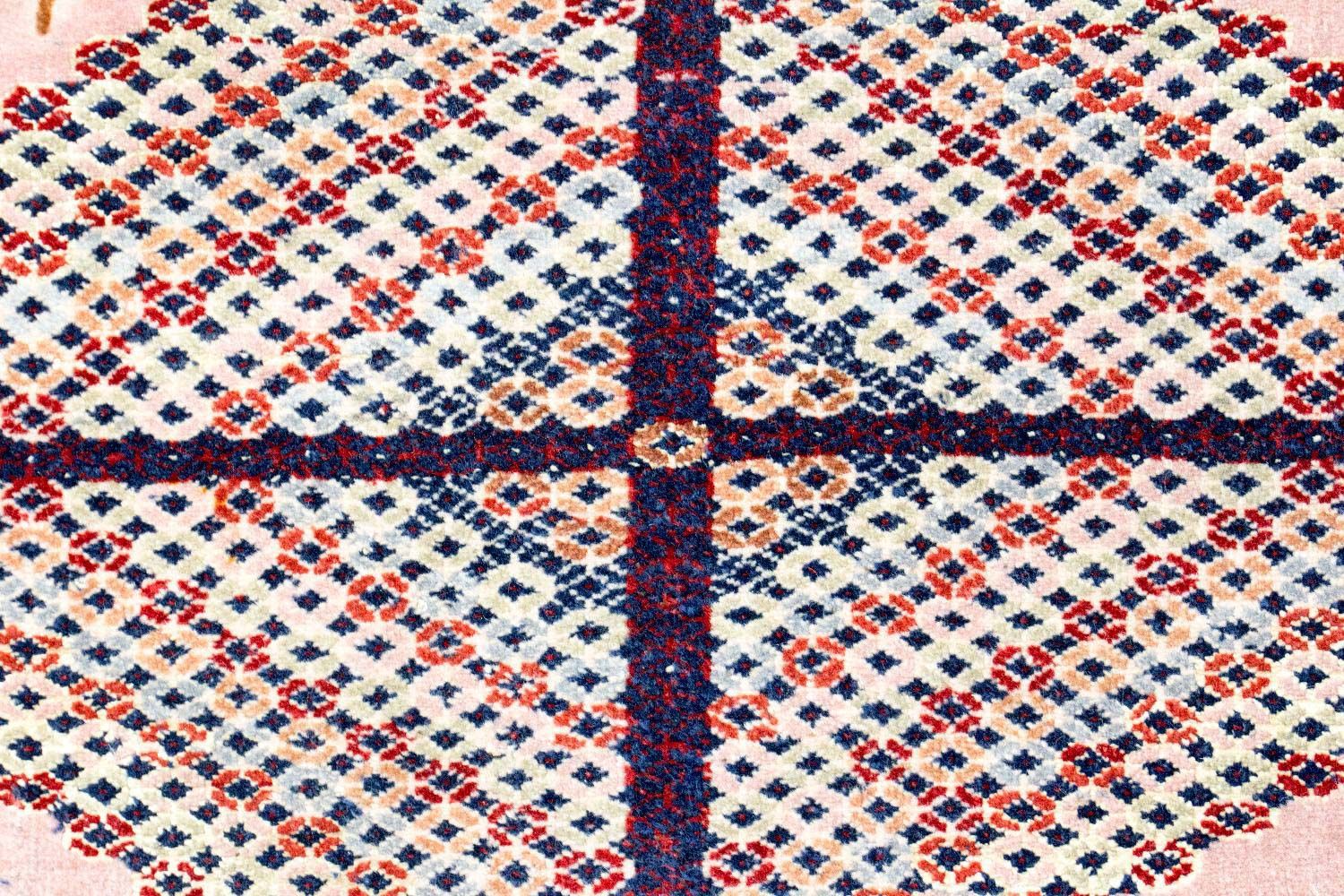 Afghansk tæppe - 140 x 120 cm - pink