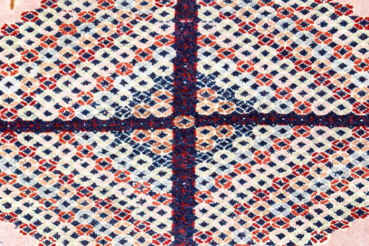 Afghansk tæppe - 140 x 120 cm - pink