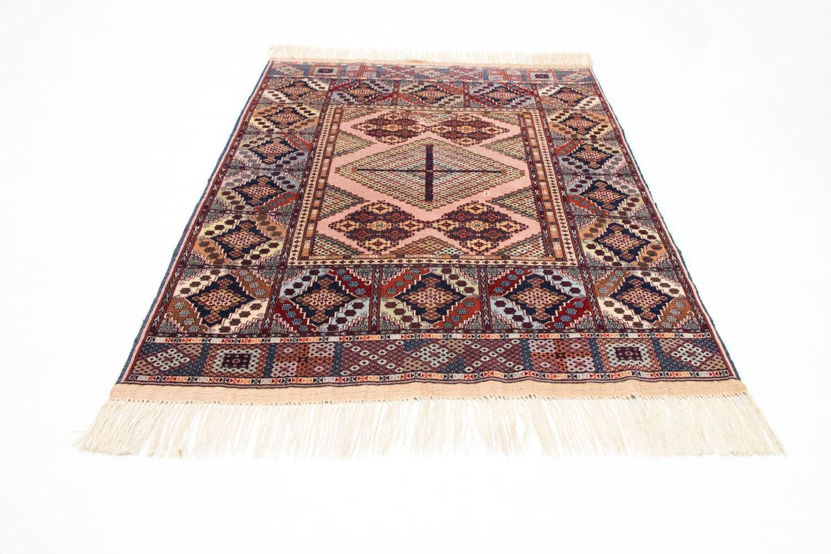 Afghansk tæppe - 140 x 120 cm - pink