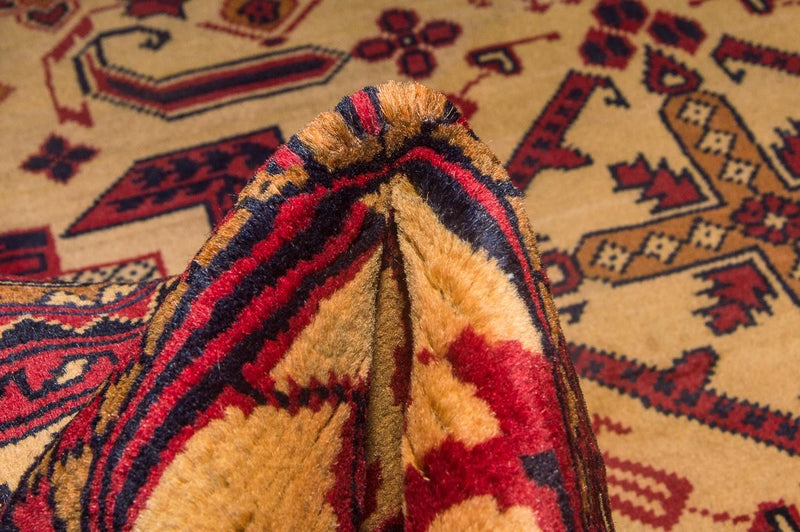 Afghansk tæppe - Hatshlu - 290 x 202 cm - gul