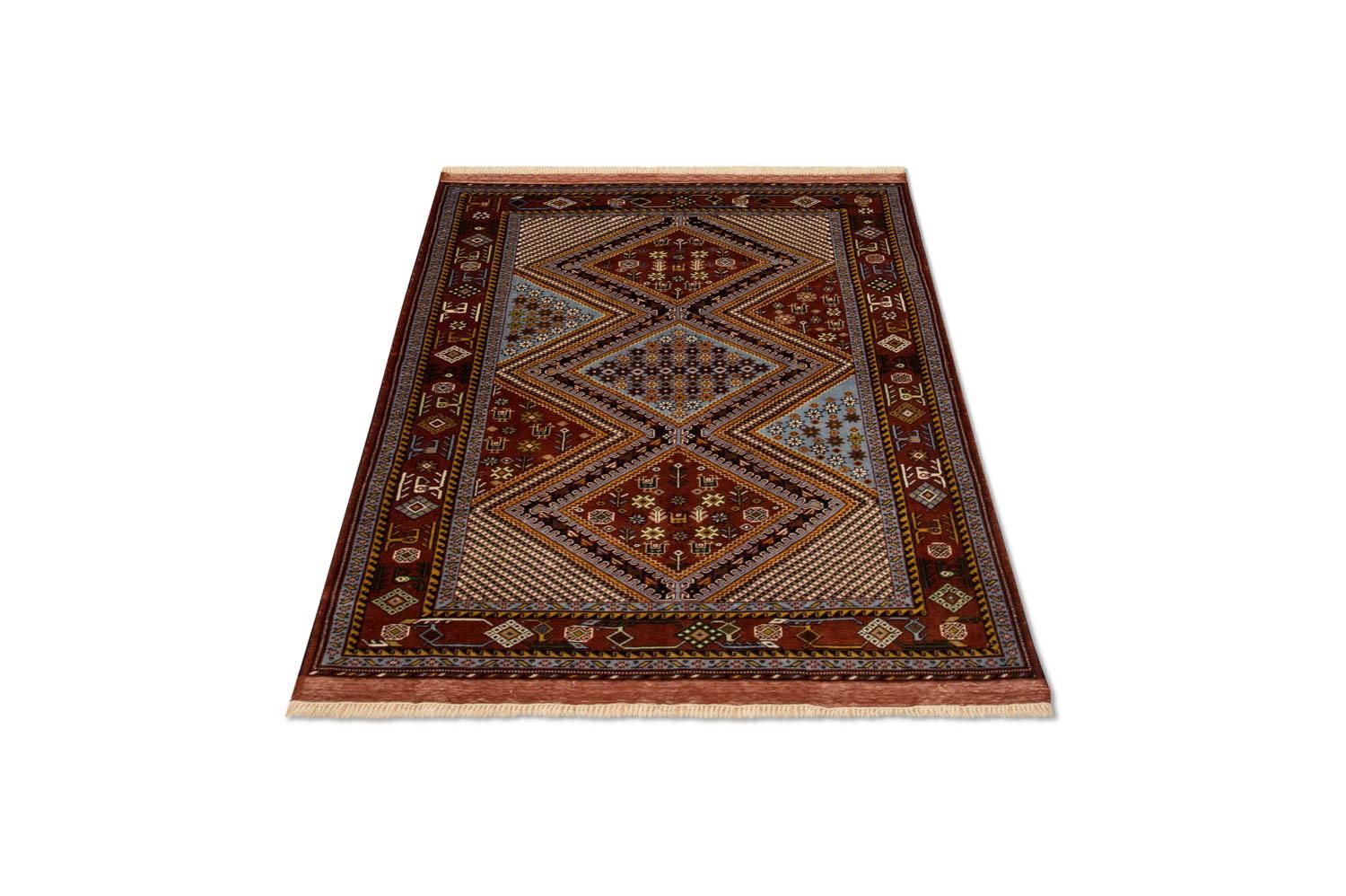 Afghansk tæppe - 148 x 118 cm - brun