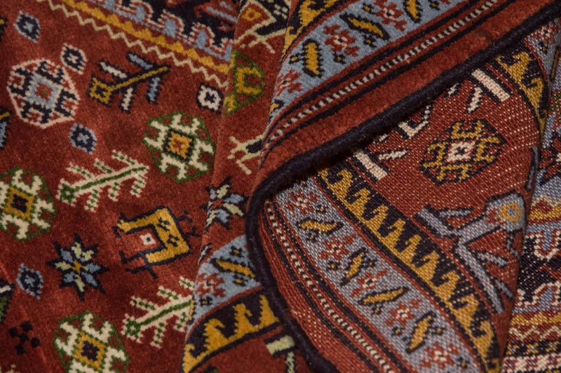 Afghansk tæppe - 148 x 118 cm - brun