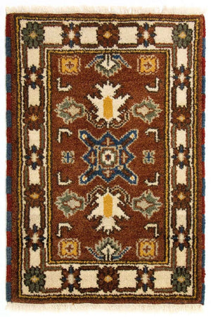 Orientalsk tæppe - 92 x 61 cm - brun