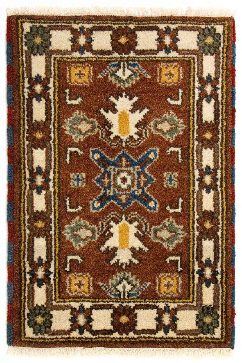 Orientalsk tæppe - 92 x 61 cm - brun
