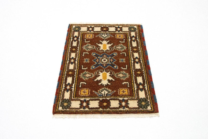 Orientalsk tæppe - 92 x 61 cm - brun