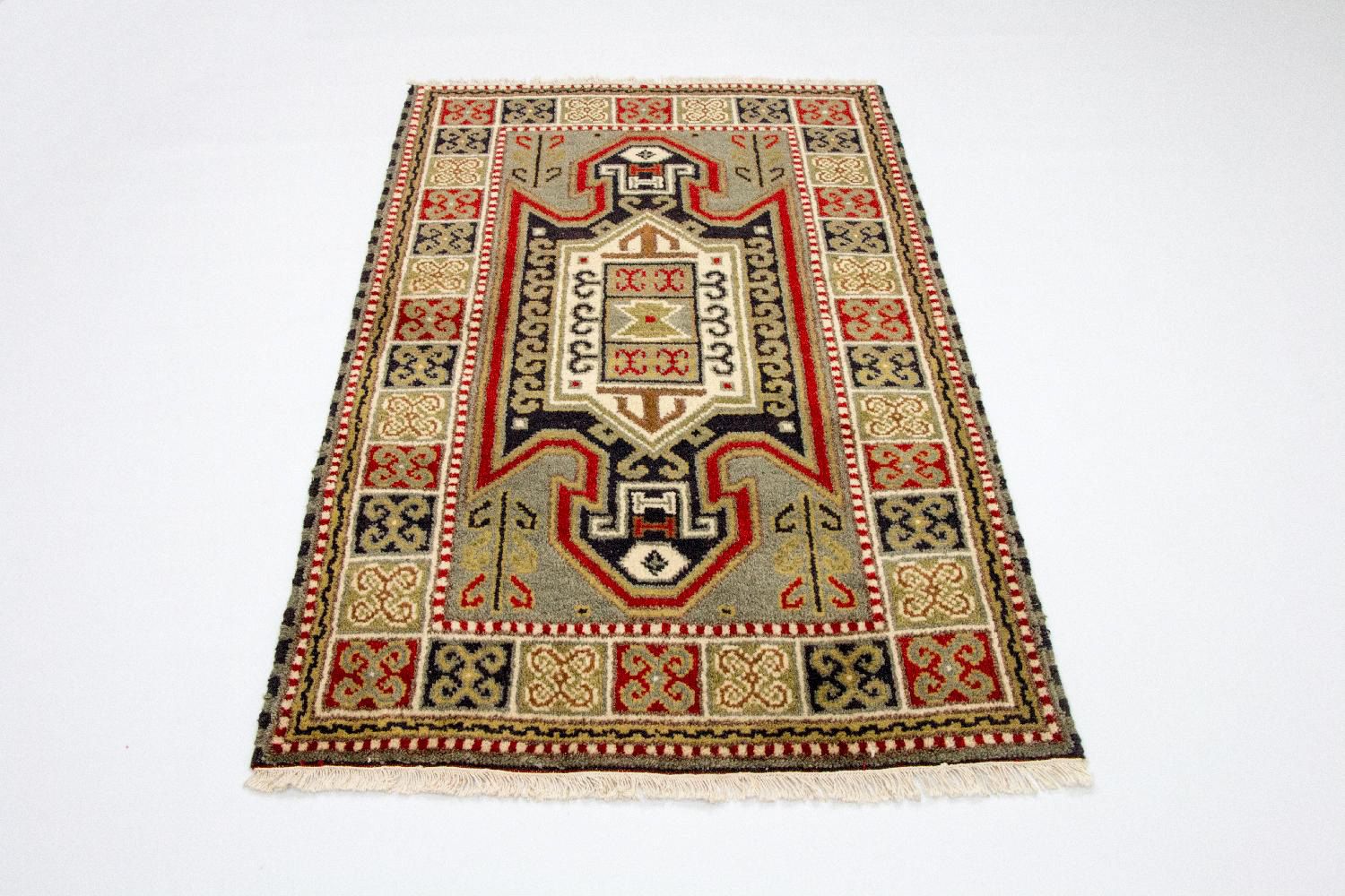 Orientalsk tæppe - 153 x 96 cm - lysegrøn