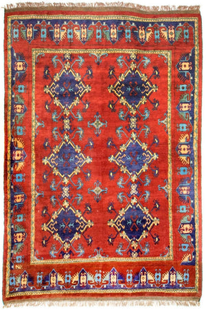 Afghansk tæppe - Kunduz - 294 x 211 cm - rød