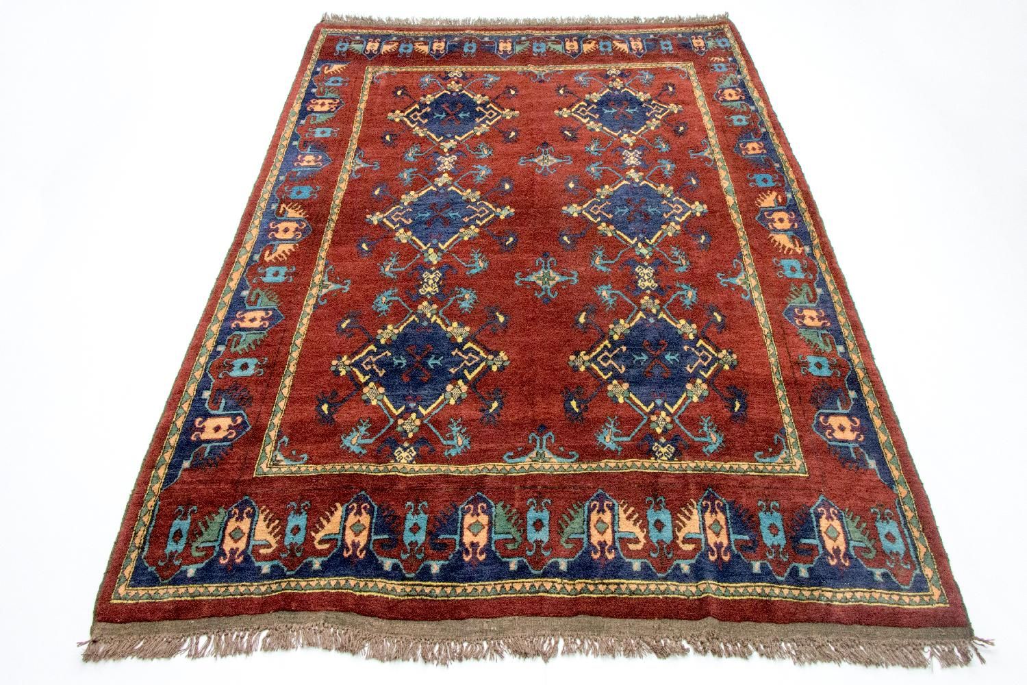 Afghansk tæppe - Kunduz - 294 x 211 cm - rød