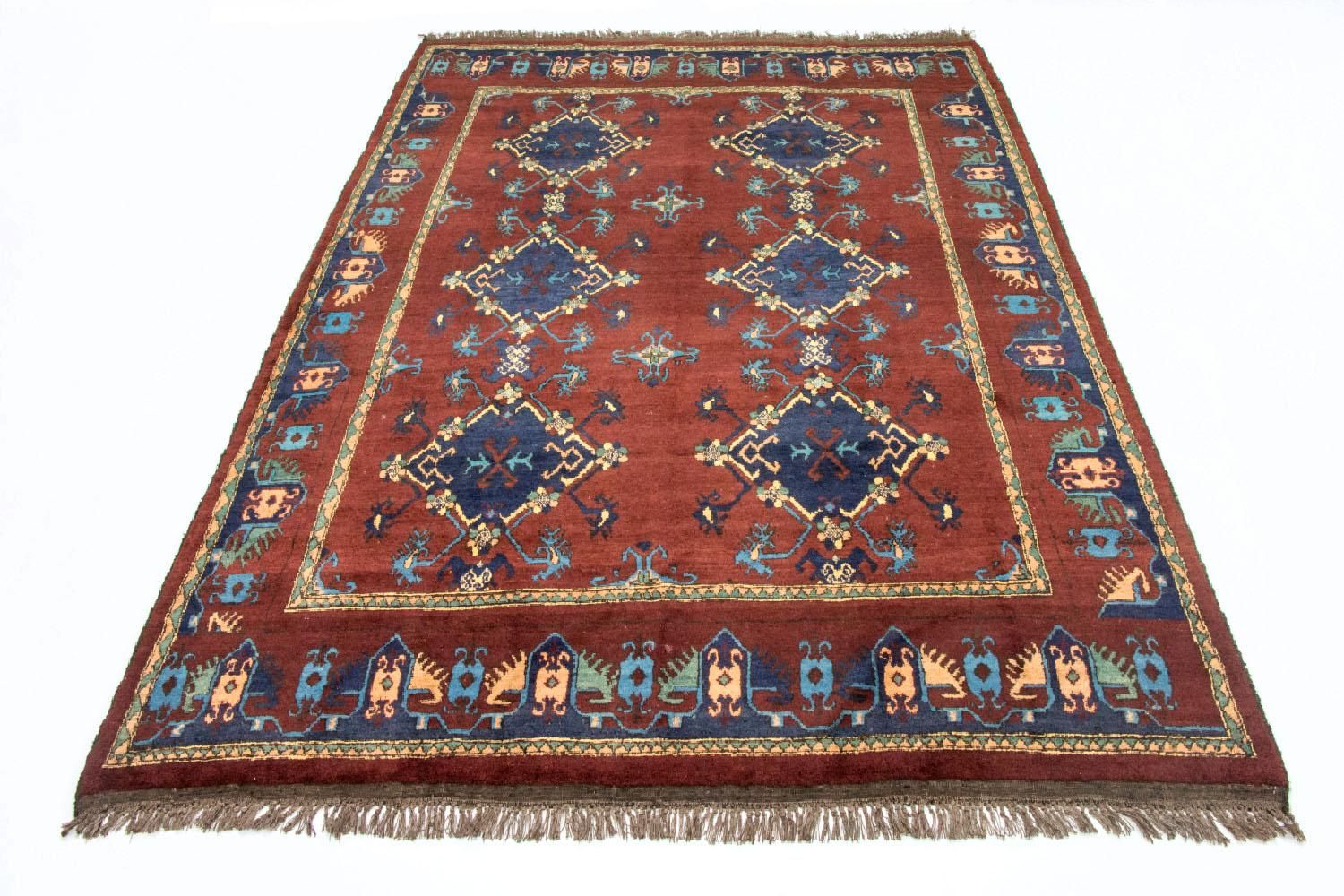 Afghansk tæppe - Kunduz - 294 x 211 cm - rød